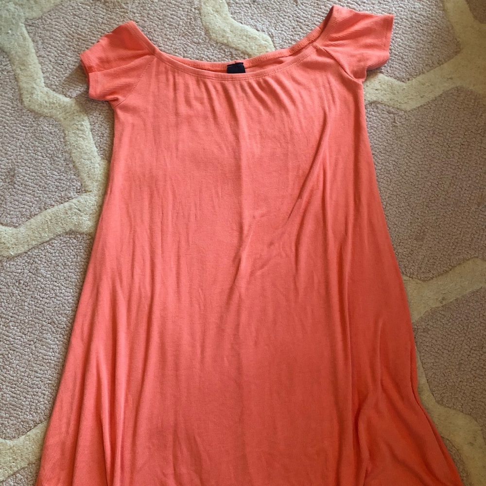 off the shoulder flowy dress!